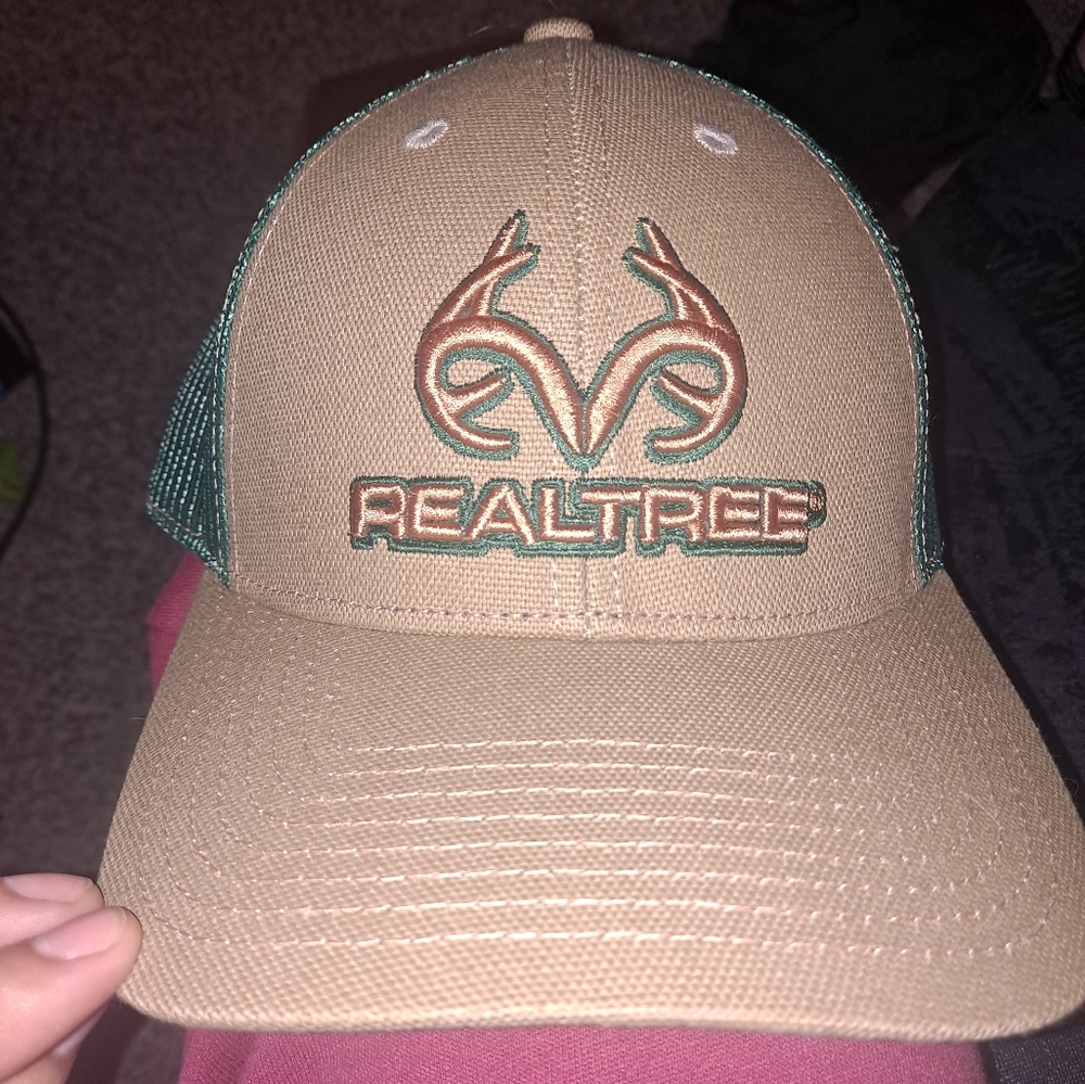 Realtree tan and green Trucker Snapback